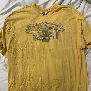 Harley Davidson yellow tee